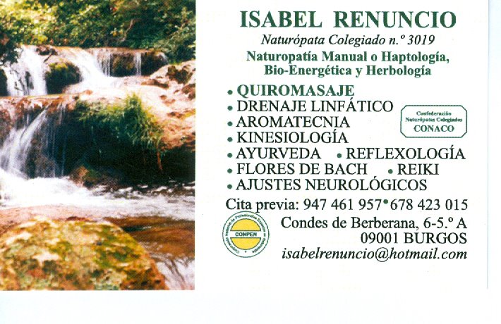 Isabel Renuncio Naturópata