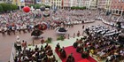 Pregón inauguración de las fiestas en Plaza Mayor, Burgos
