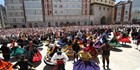 Homenaje a la jota burgalesa en Plaza Mayor, Burgos