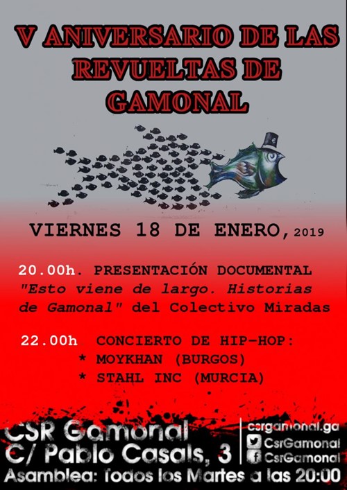 V aniversario revuelta de Gamonal