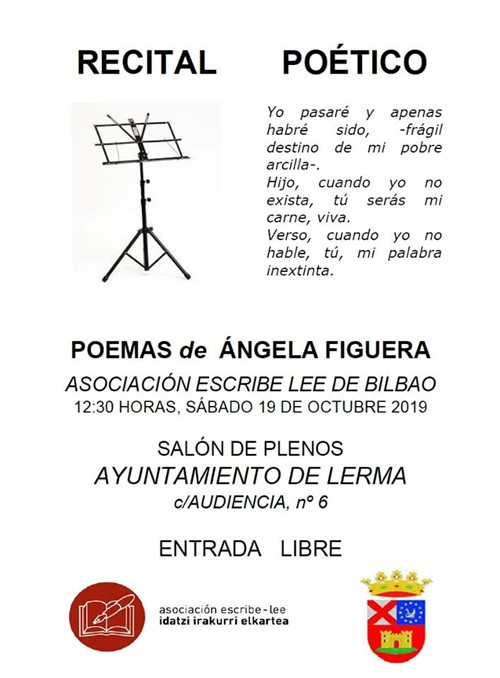 Recital poético Asociación Escribe Lee - Ángela Figuera