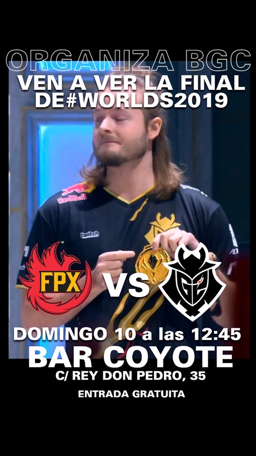 Finales League of Legends #Worlds2019