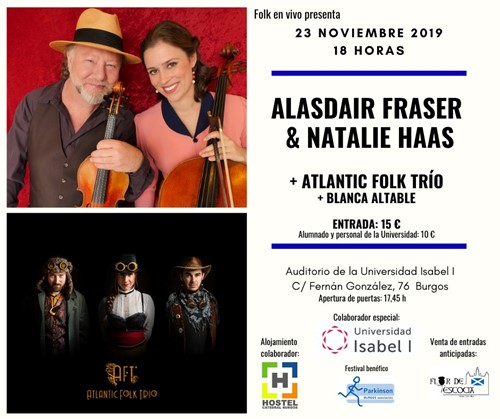 Alasdair Fraser & Natalie Haas con Atlantic Folk Trio