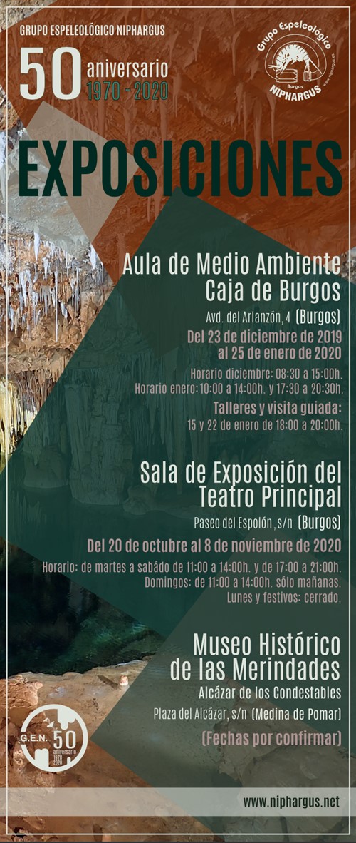 Exposición 50 aniversario grupo espeleologico niphargus