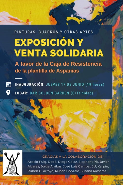 Inauguración exposición solidaria "Aspanias en lucha"