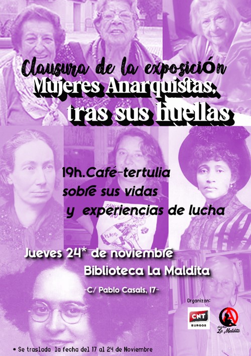 Clausura exposición: Mujeres anarquistas, tras sus huellas