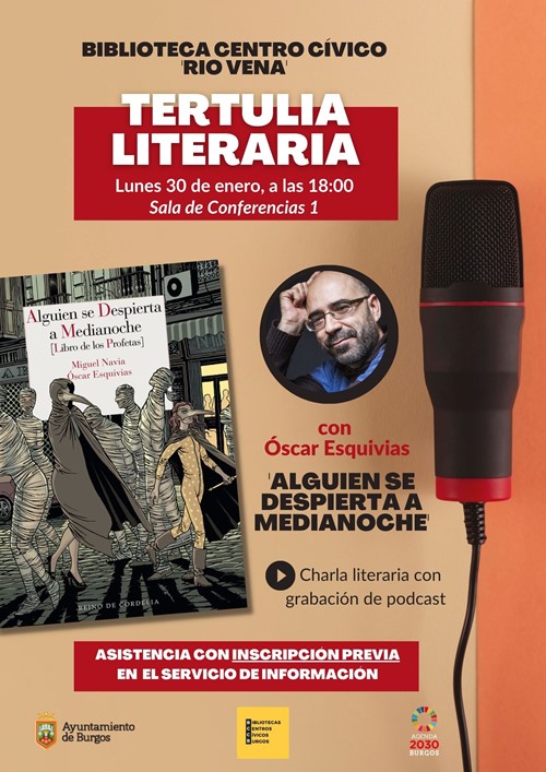 Tertulia literaria con Óscar Esquivias