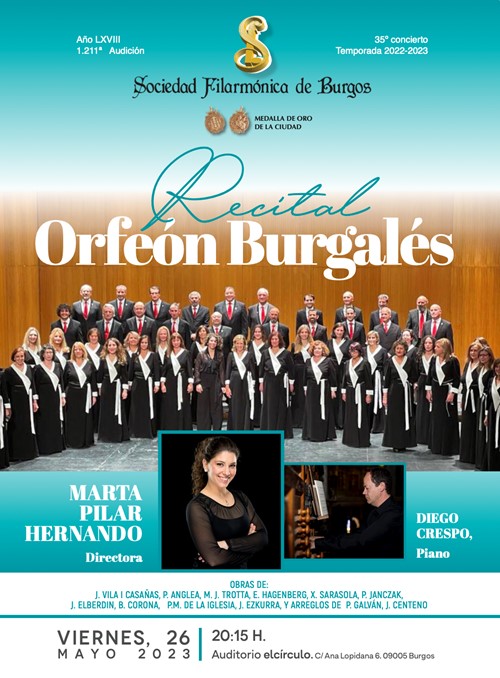 Orfeón Burgalés y Diego Crespo