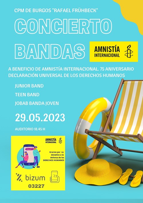 Concierto de bandas en favor de Amnistía Internacional