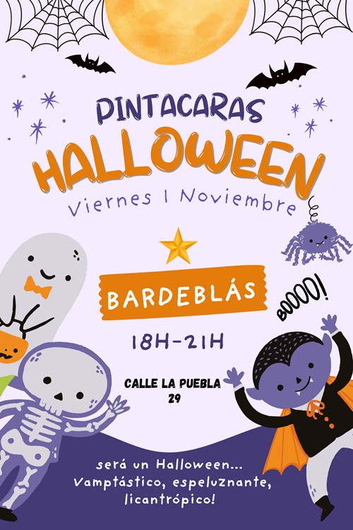 Pintacaras de halloween
