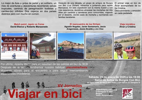 XV Jornadas "Viajar en bici"