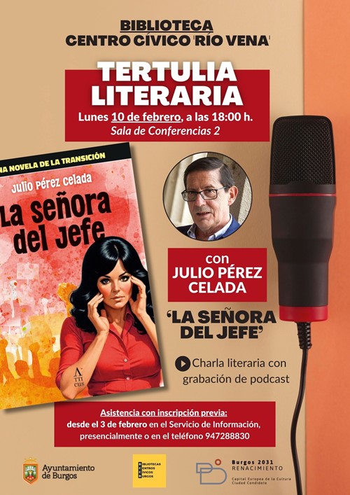 Tertulia literaria con Julio Pérez Celada + podcast