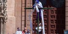 Acto del Desenclavo de la Cruz en Plaza de Santa María, Burgos