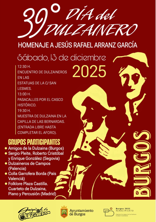 Día del Dulzainero en Capilla de Música de las Bernardas, Burgos