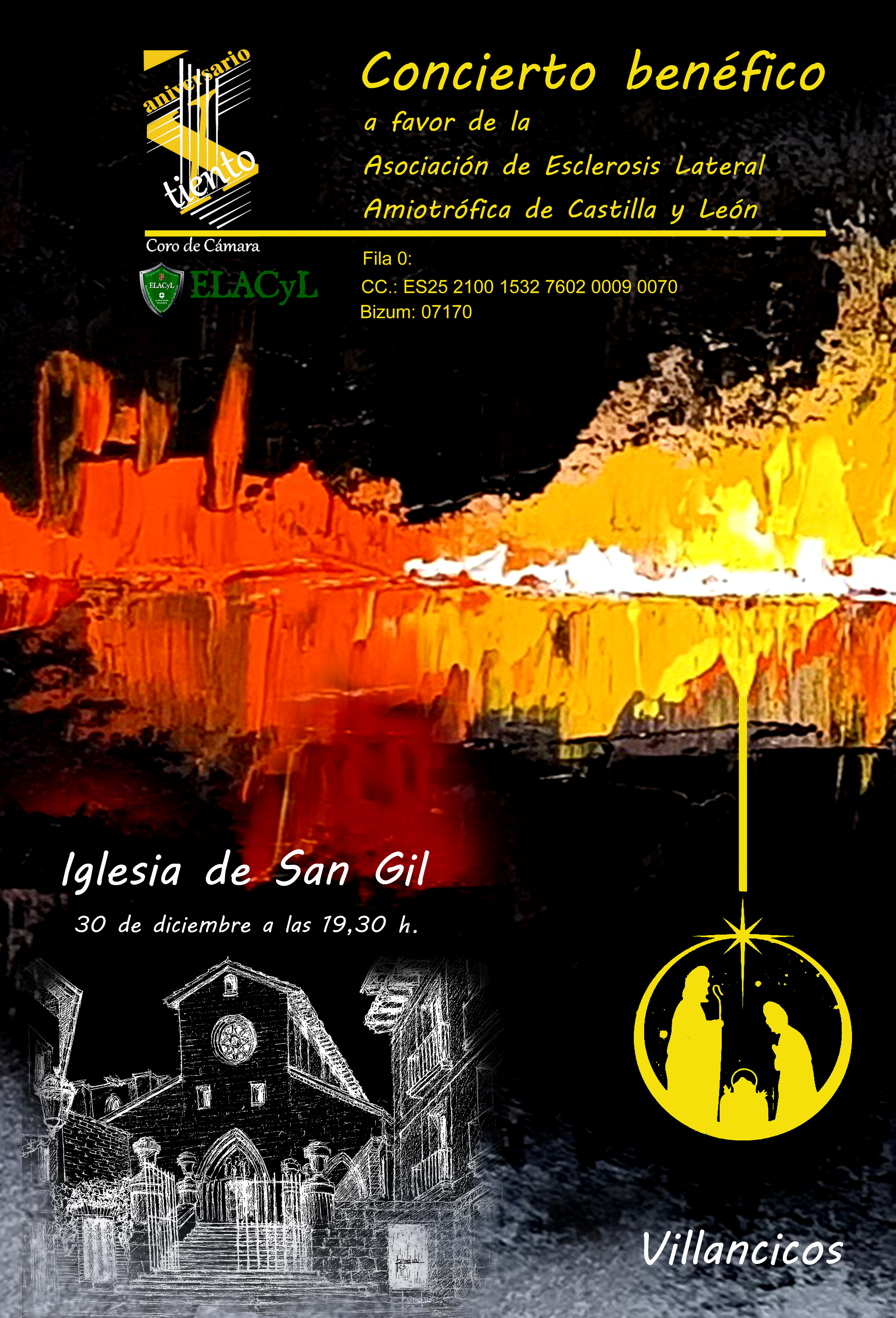 Concierto solidario a cargo del Coro de Cámara Tiento en Iglesia de San Gil Abad, Burgos