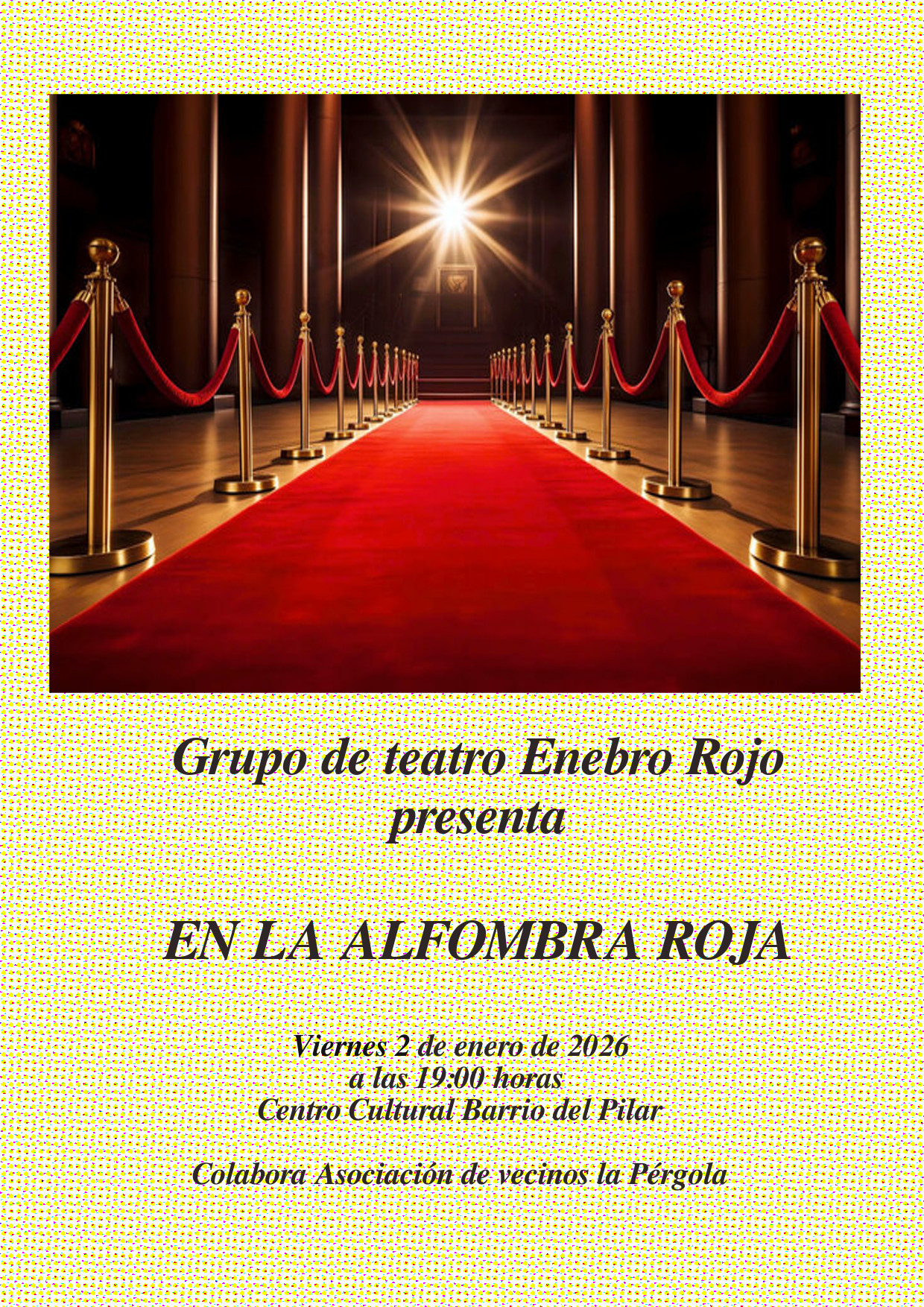 En la alfombra roja en Centro Cultural Barrio del Pilar, Burgos