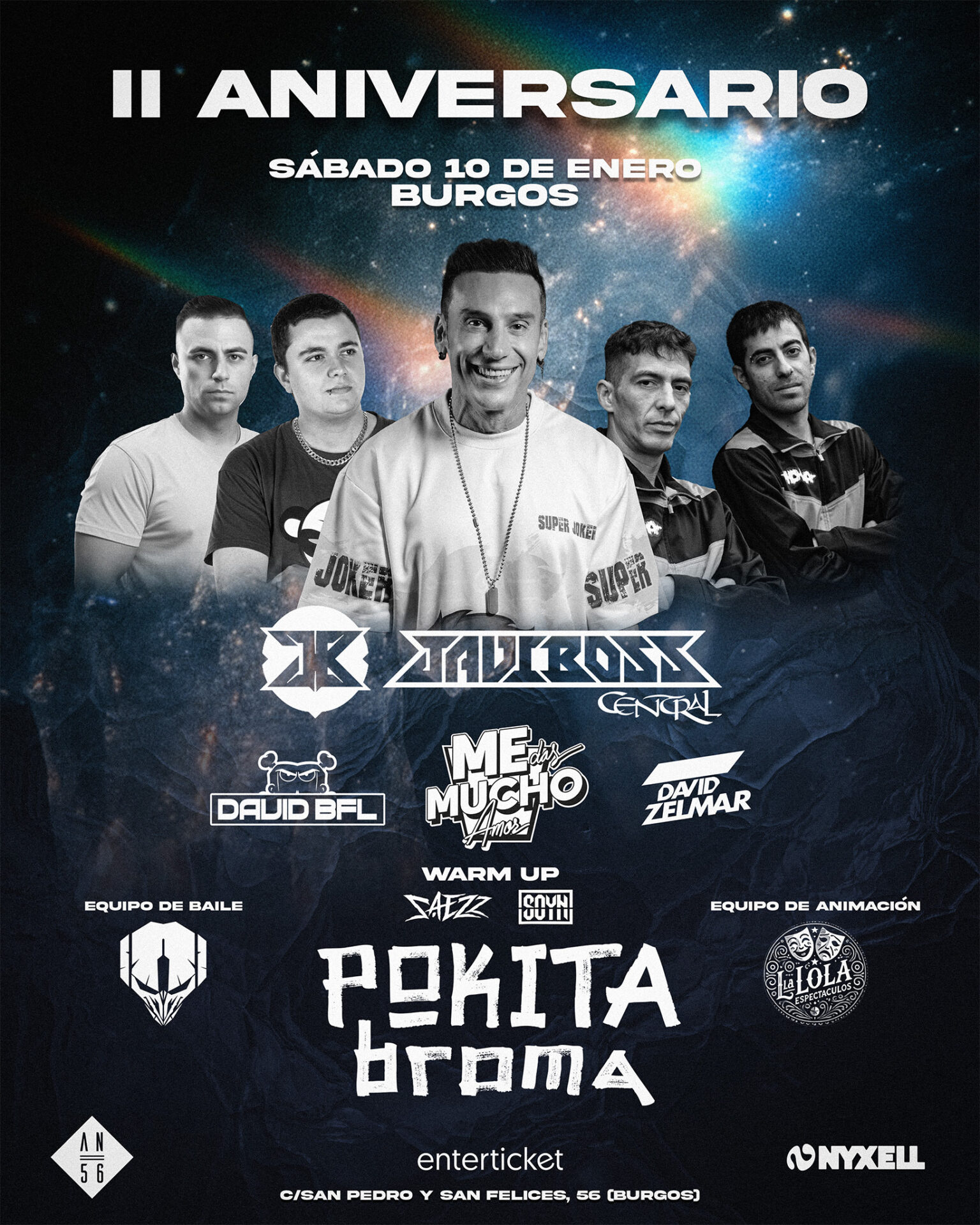 Pokita Broma 2 Aniversario en Sala Andén 56, Burgos