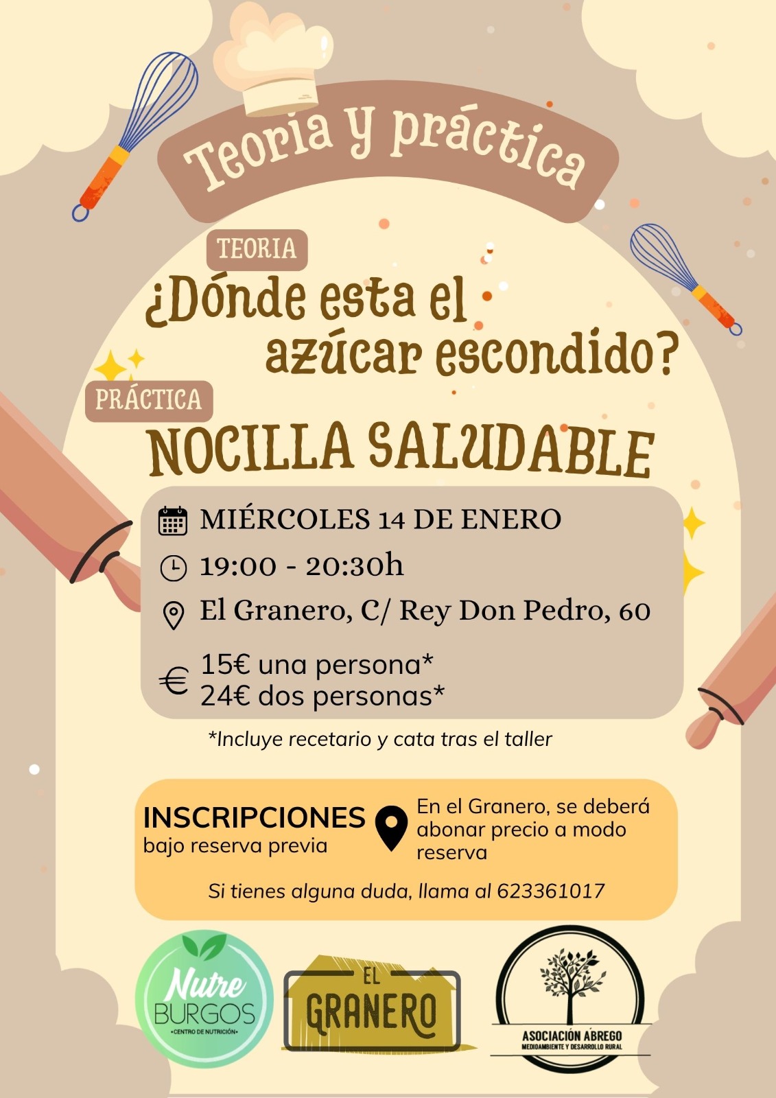 ¿Dónde está el azúcar escondido?  Receta de nocilla en El Granero, Burgos