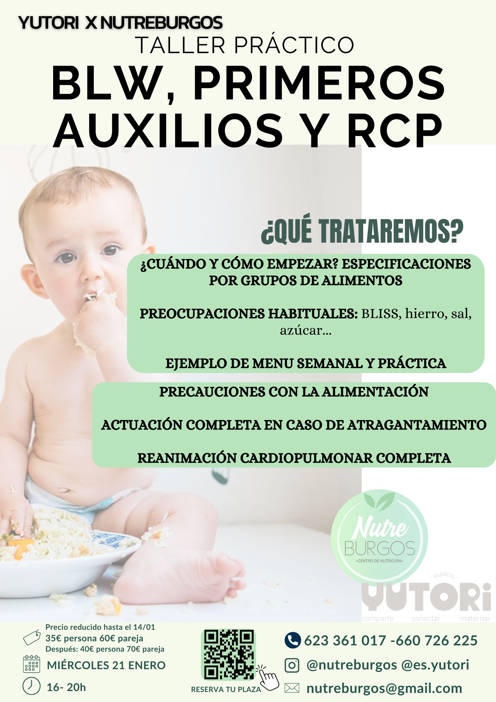 Taller de Blw y primeros auxilios en BeUp Sports, Villalonquéjar, Burgos