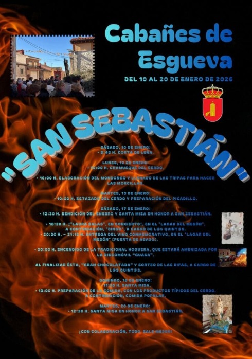 Concierto Laura Salas e Fiestas de San Sebastian en Cabañes de Esgueba, Burgos