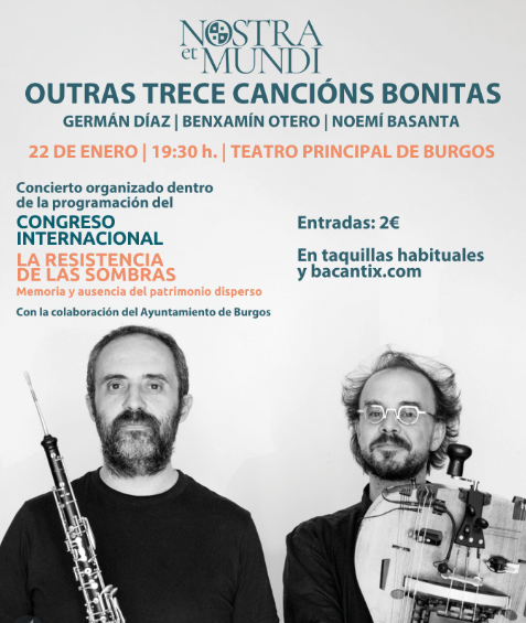 Germán Díaz. Outras 13 cancions bonitas en Teatro Principal, Burgos