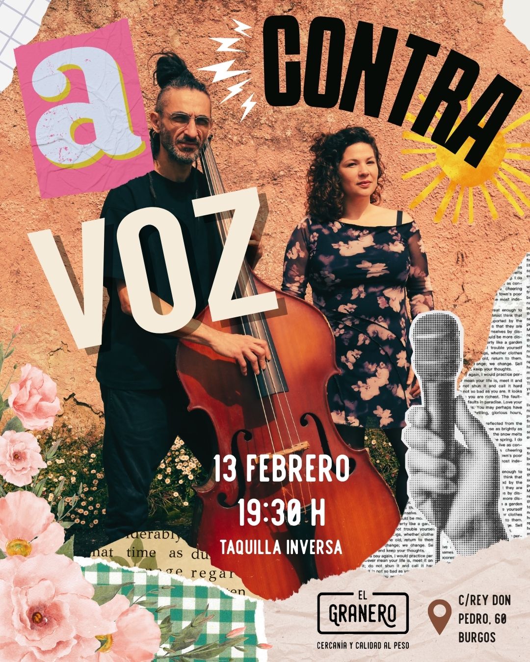 Concierto: A contra voz en El Granero, Burgos