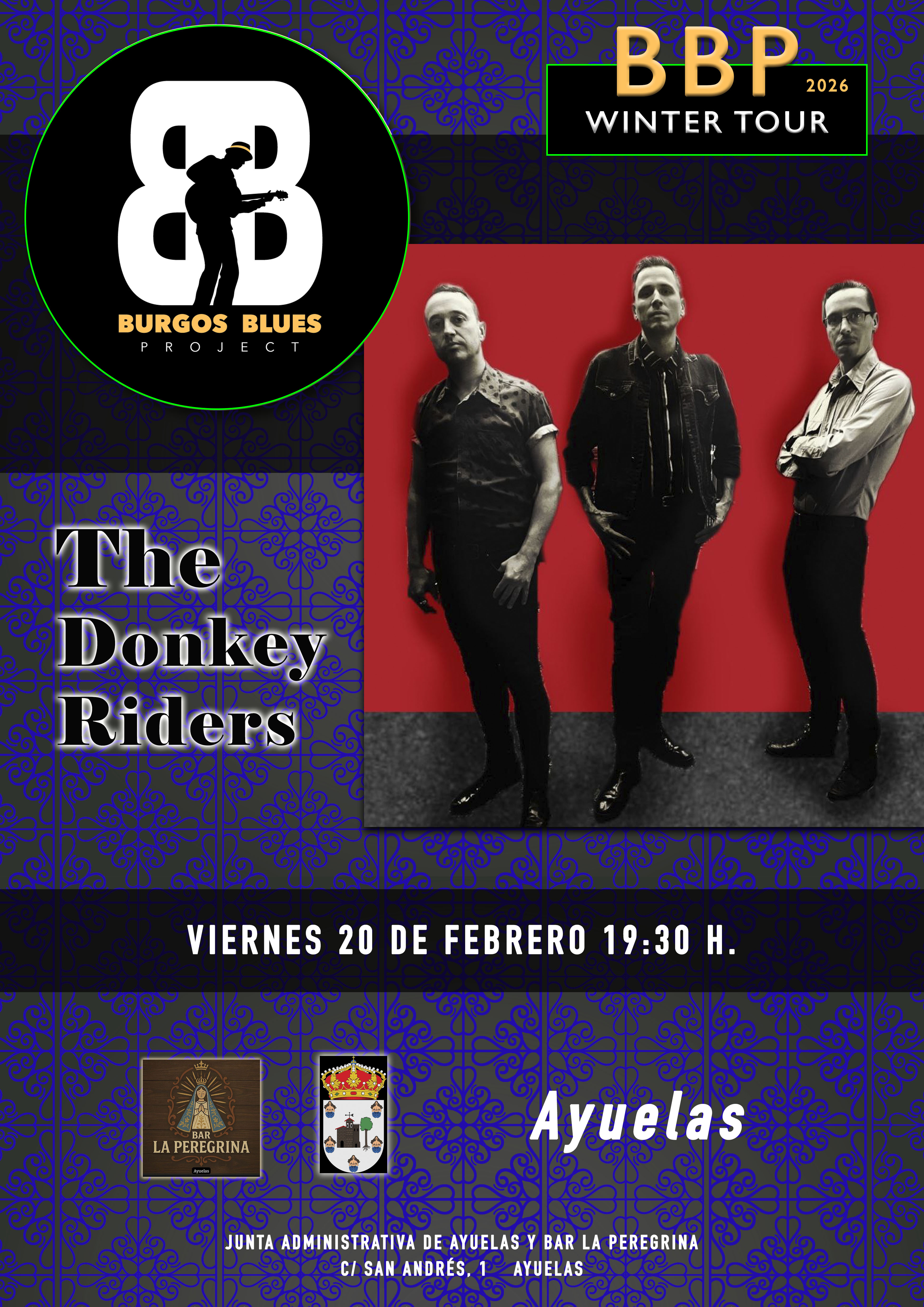 BBP WINTER TOUR 2026 con THE DONKEY RIDERS en Bar La Peregrina, Ayuelas, Burgos