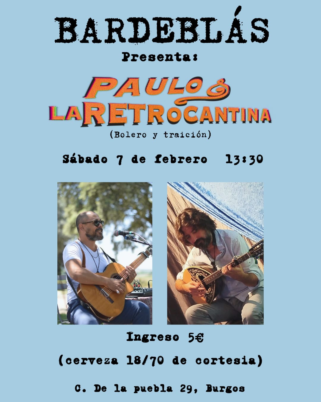 Paulo & la Retrocantina en Bardeblás, Burgos