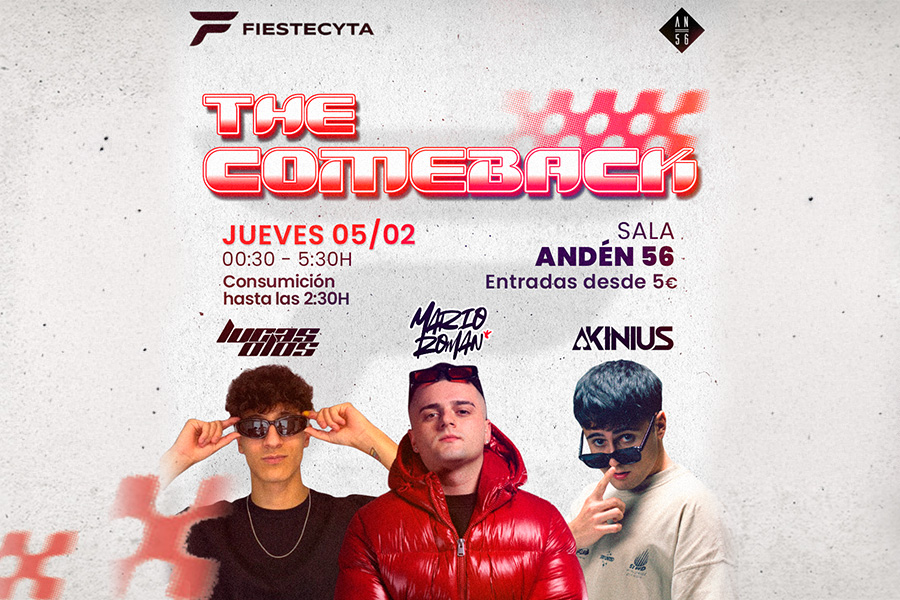 Fiestecyta. The Comeback en Sala Andén 56, Burgos