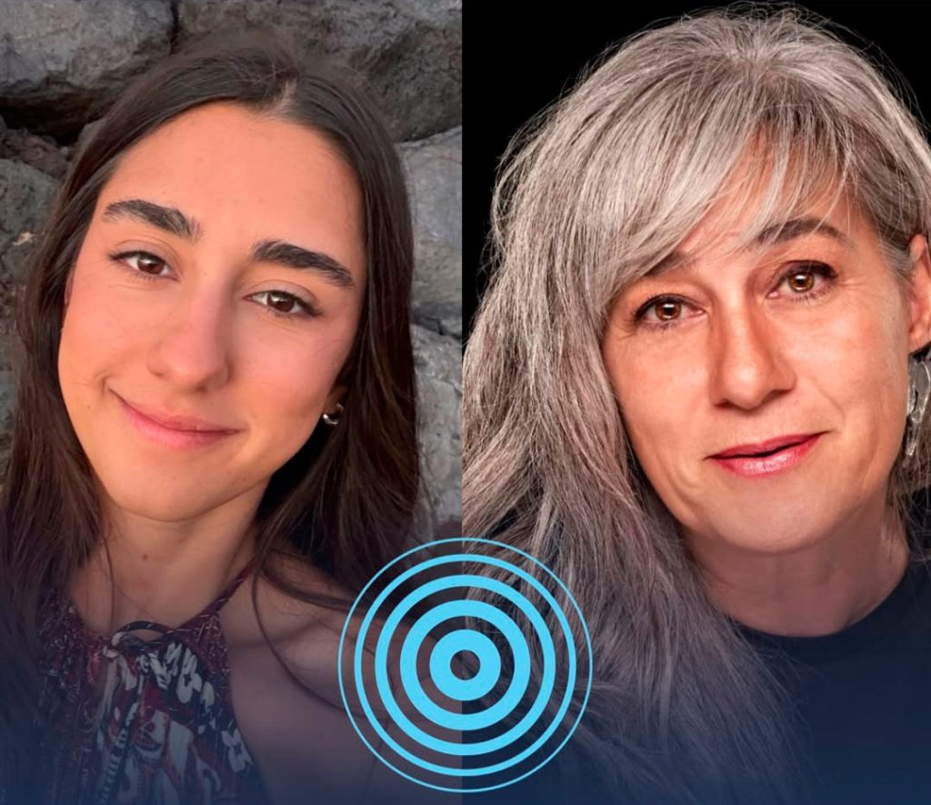 Concéntricos. Zaira Domenech y Elisa Sanz en Salón de actos Plaza España de Fundación Círculo, Burgos