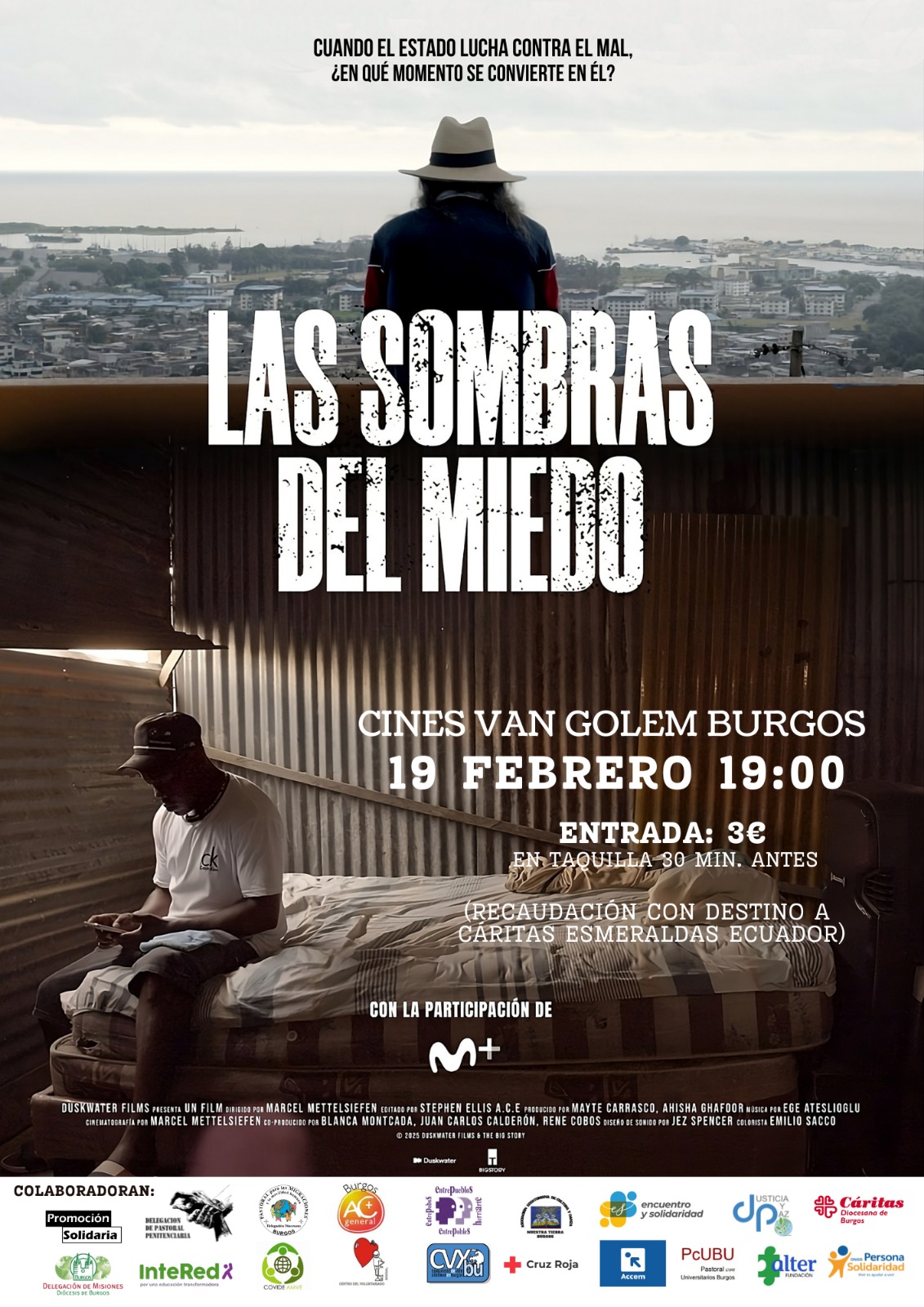 "Ecuador: las sombras del miedo" en cines van golem burgos, Burgos