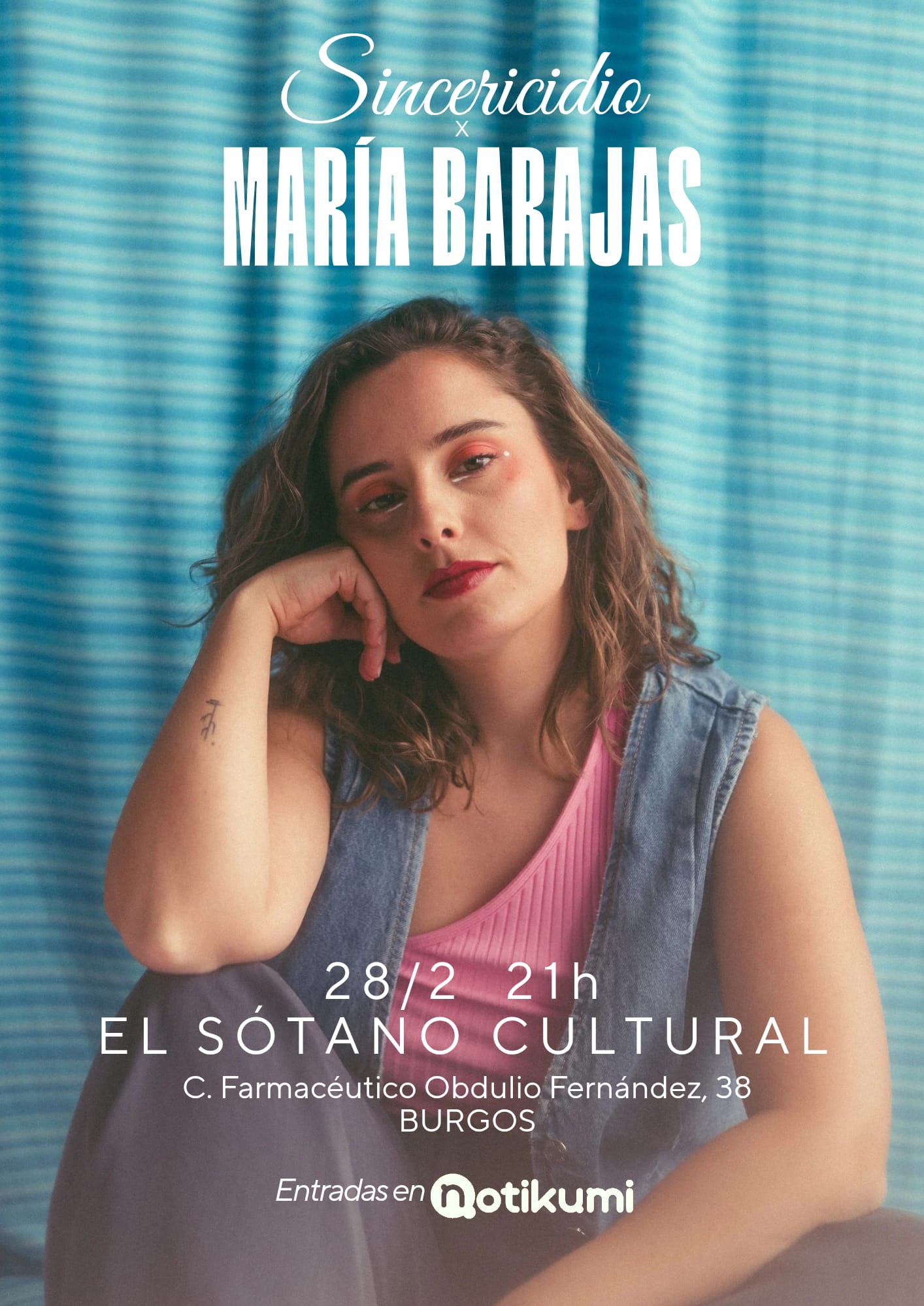 María Barajas en El Sótano Café Cultural, Burgos