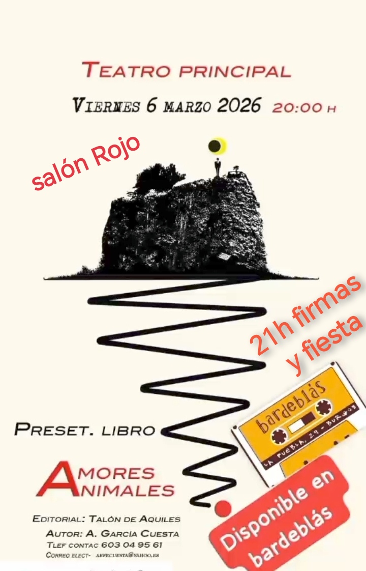 Amores Animales firmas y fiesta en bardeblás en Bardeblás, Burgos