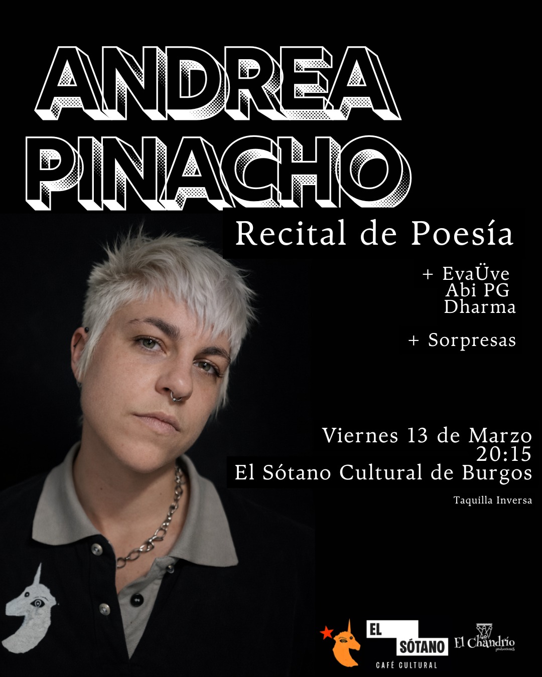 Andrea Pinacho en El Sótano Café Cultural, Burgos