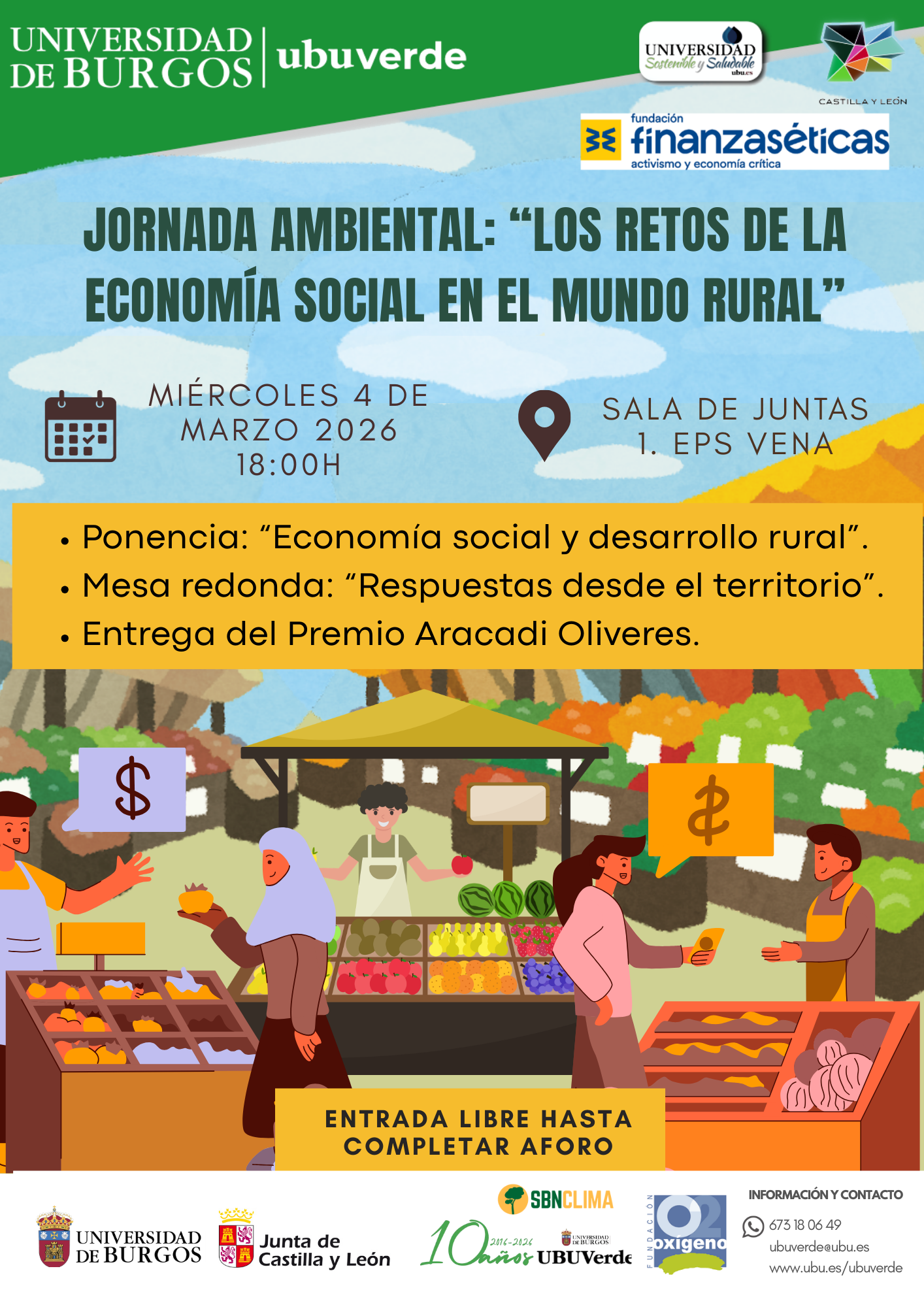 Retos de la economía social en el mundo rural en Escuela Politécnica Campus Río Vena, Burgos