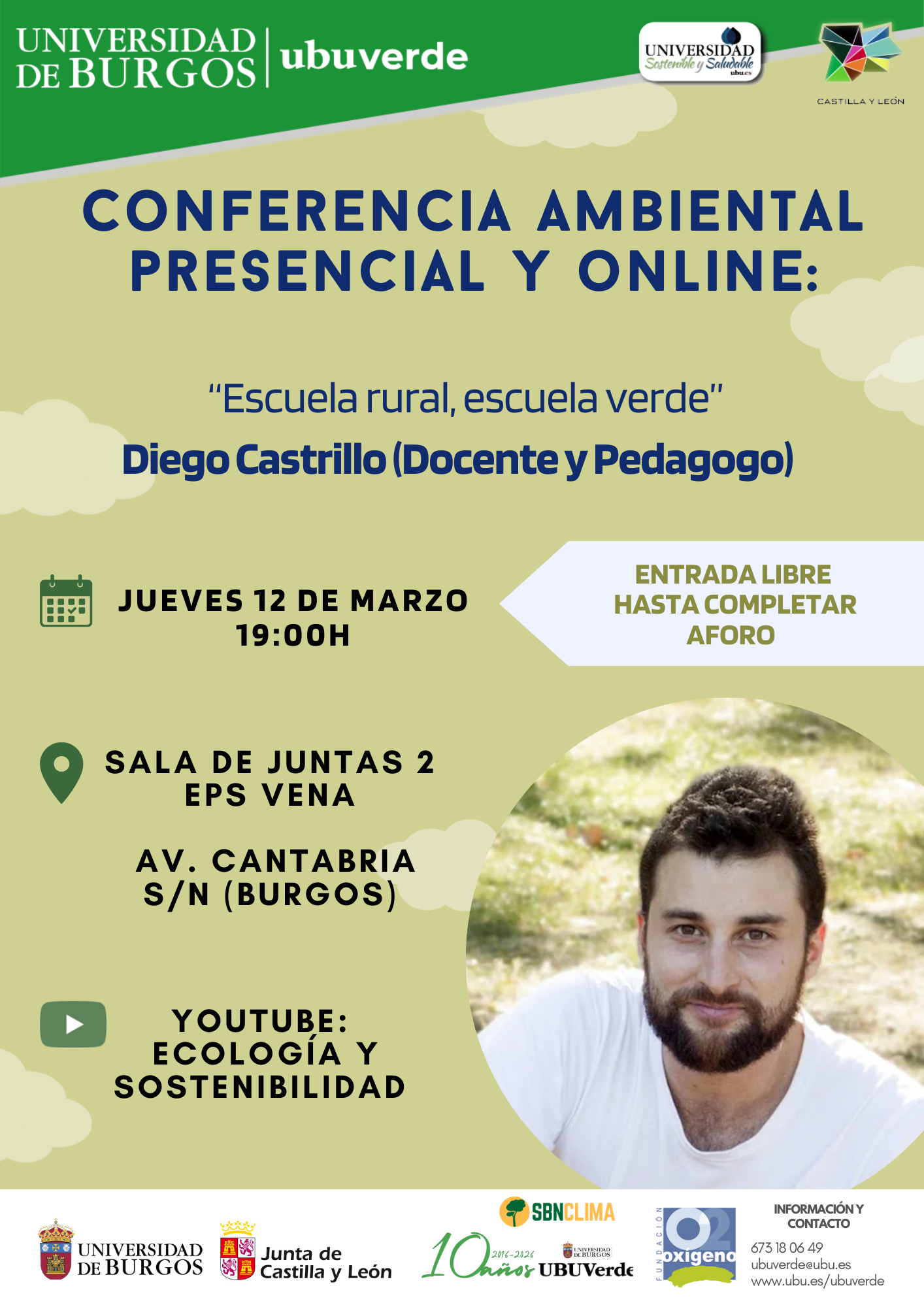 Escuela Rural, Escuela Verde en Sala de Juntas 2. EPS Vena. Av. Cantabria, s/n., Burgos