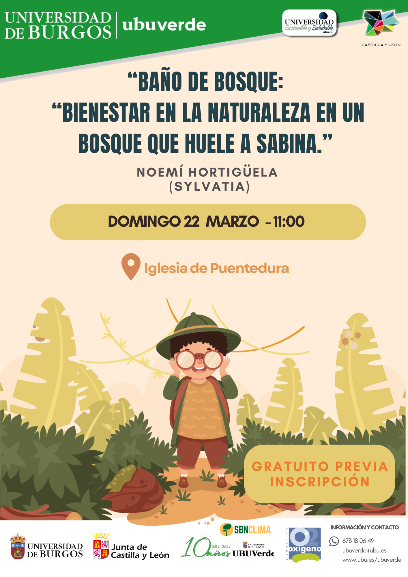 Baño de Bosque en Punto de encuentro: iglesia de Puentedura, Burgos