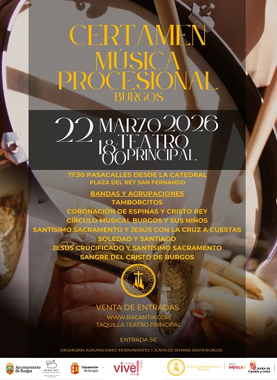 Certamen de Música Procesional en Teatro Principal, Burgos
