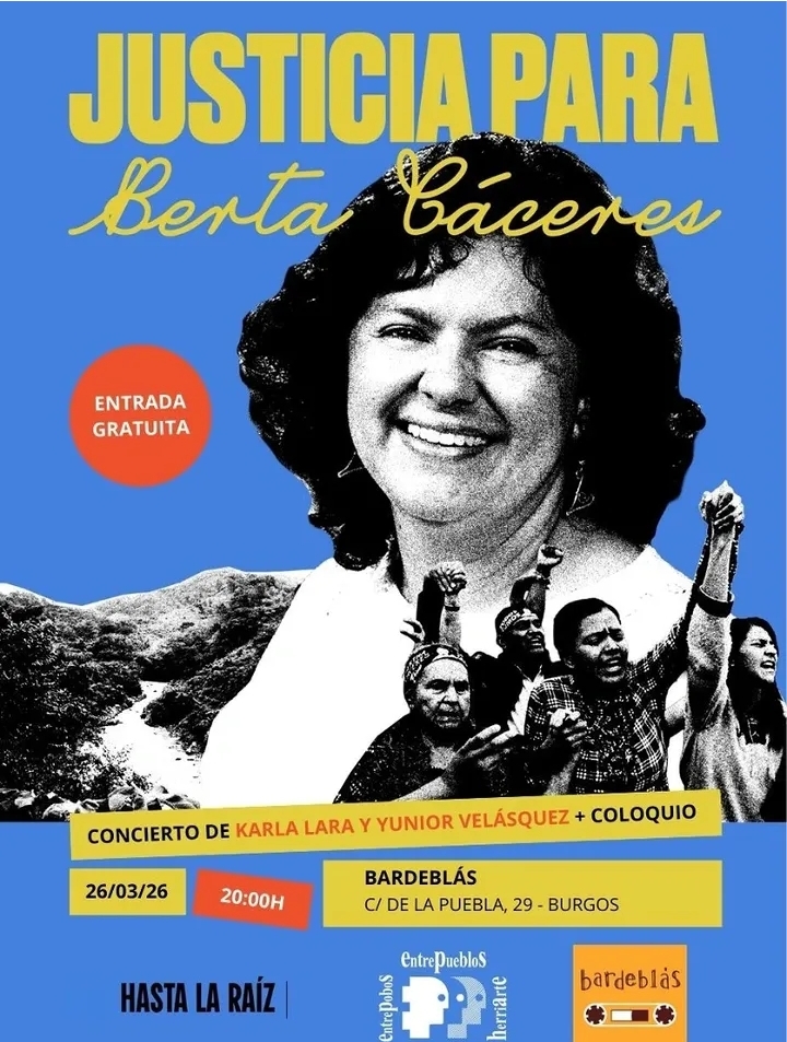 Justicia para Berta Cáceres en Bardeblás, Burgos