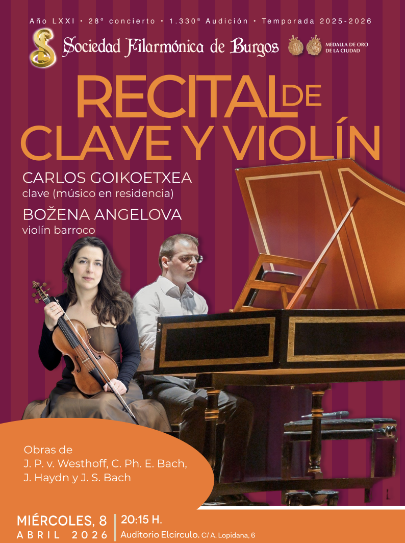 Recital de Clave y Violín. en Auditorio elcírculo, Burgos
