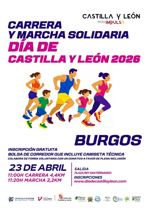 Carrera y marcha solidaria Día de Castilla y León