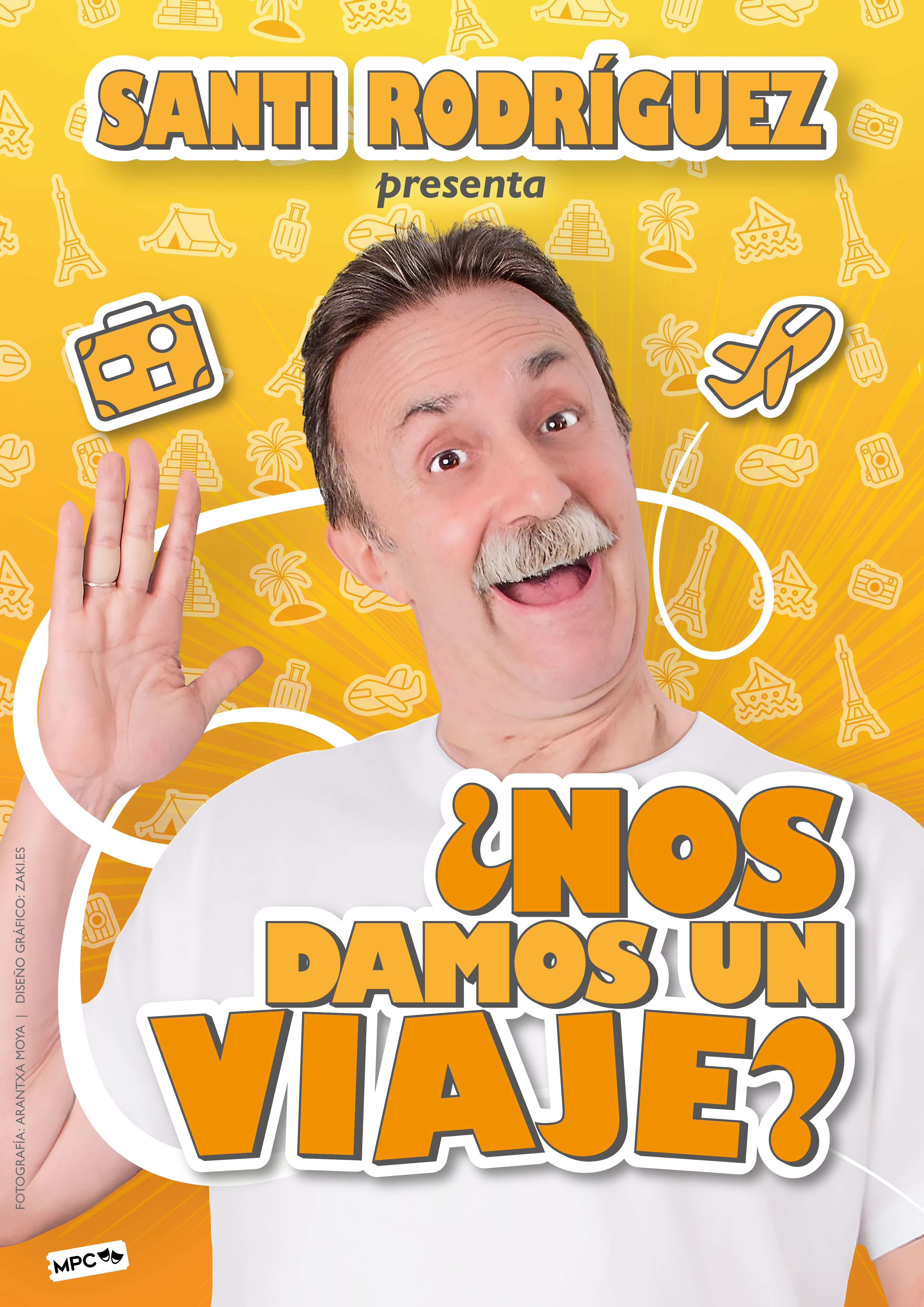 Santi Rodríguez, "¿Nos damos un viaje?" en Teatro Apolo, Miranda de Ebro, Burgos