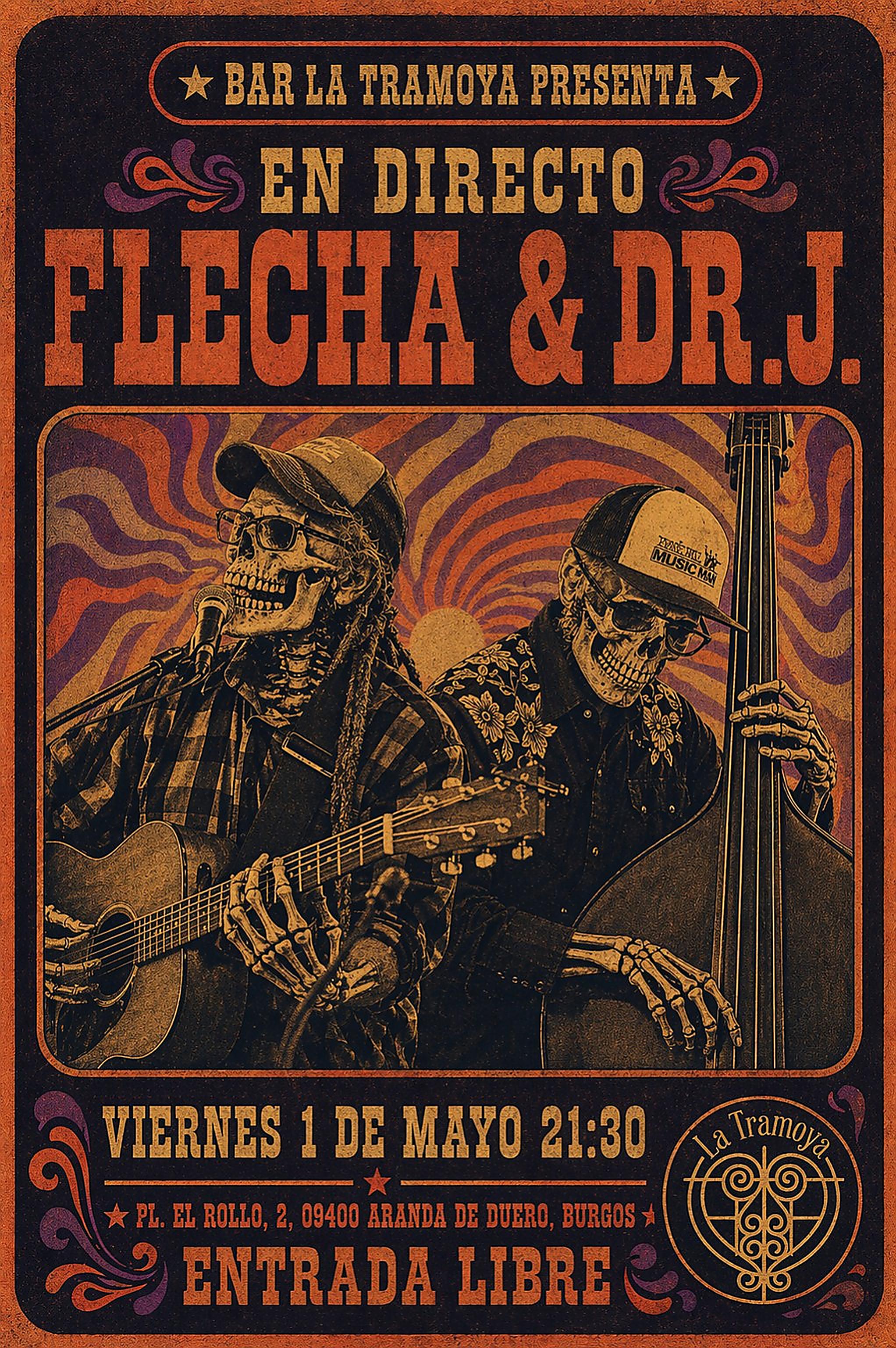 Flecha & Dr. J en La Tramoya Sala de Conciertos, Aranda de Duero, Burgos