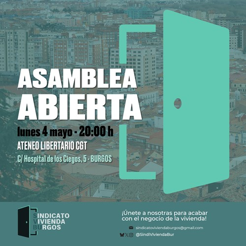 Asamblea abierta Sindicato de Vivienda de Burgos