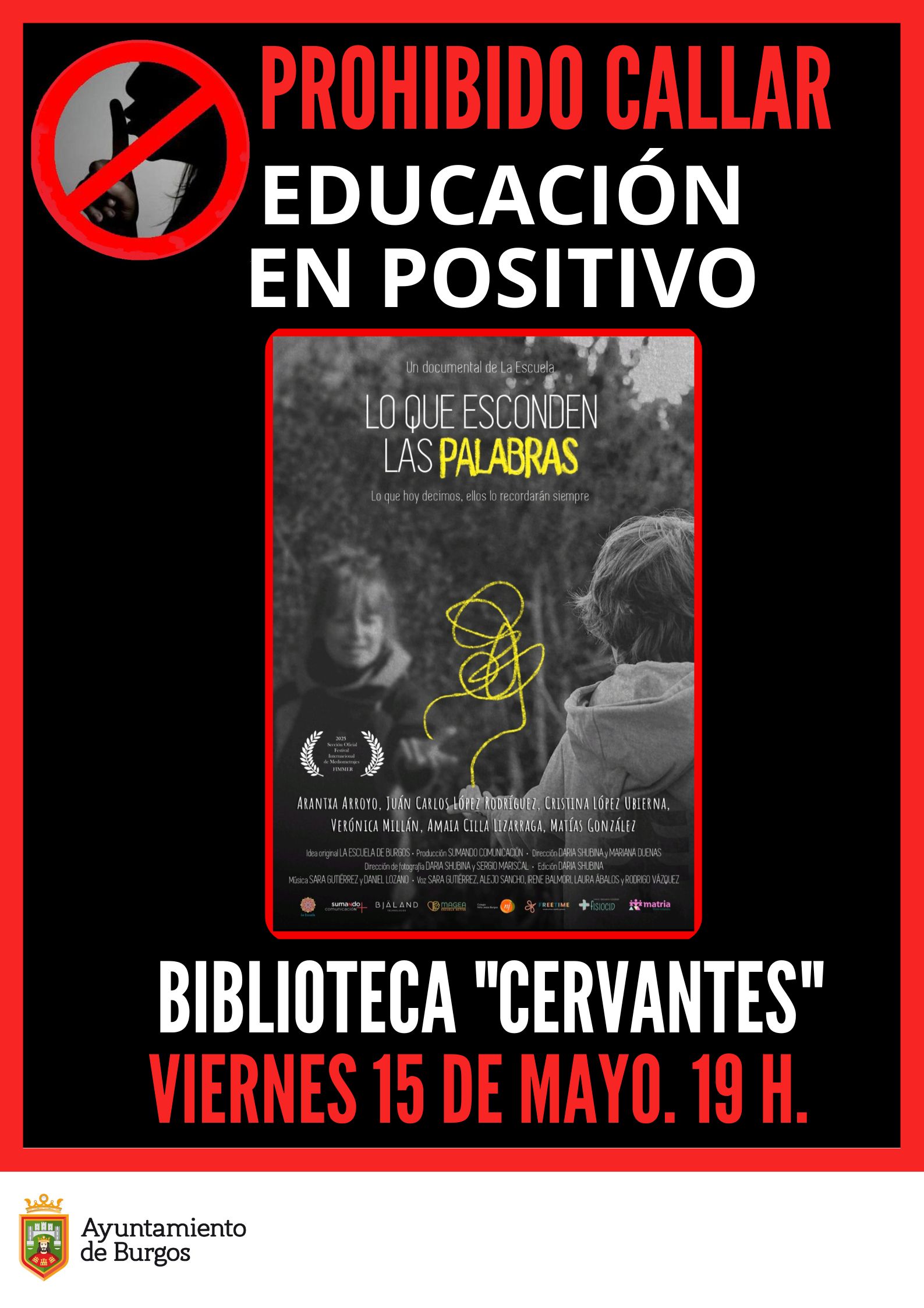 Prohibido callar: lo que esconden las palabras en Biblioteca Miguel de Cervantes, Burgos