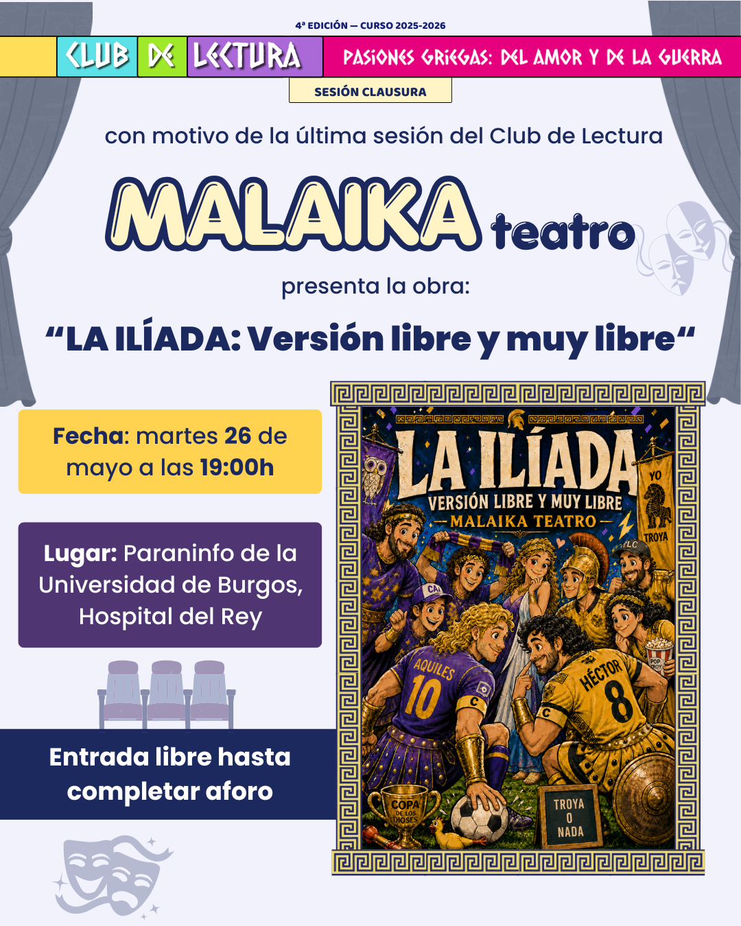 "La Ilíada: versión libre y muy libre” en Campus Universitario, Burgos