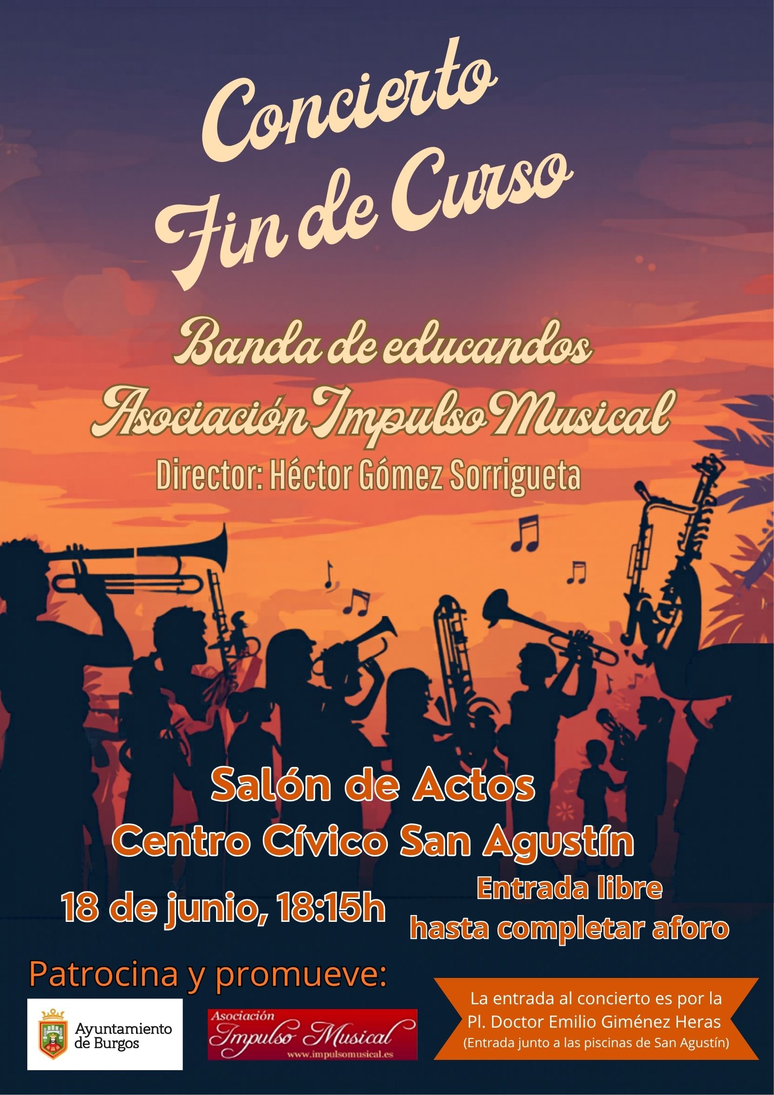 Impulso Musical en Salón de actos, Centro Cívico San Agustín, Burgos