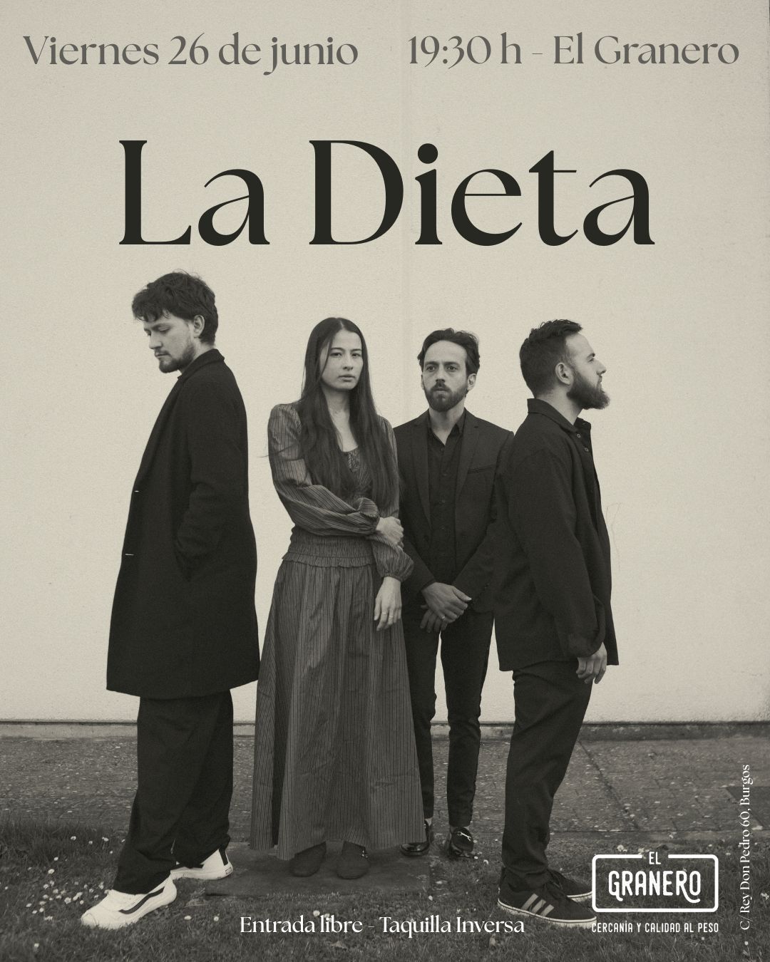Concierto: La Dieta en El Granero, Burgos