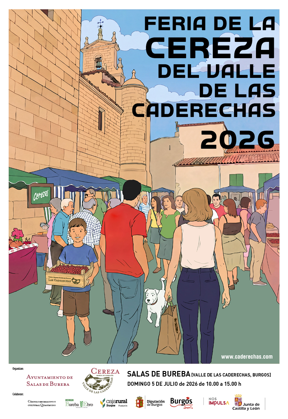 Feria de la cereza del valle de las caderechas en SALAS DE BUREBA, Burgos