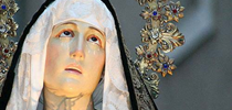 Procesión de Nuestra Señora de la Soledad en Iglesia de Santiago y Santa Águeda, Burgos